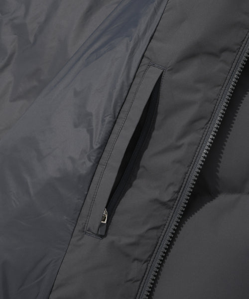 Logo Duck Down Puffin Short Puffer Dark Gray