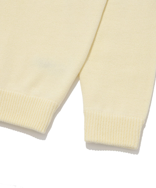 Heart warpen cardigan ivory