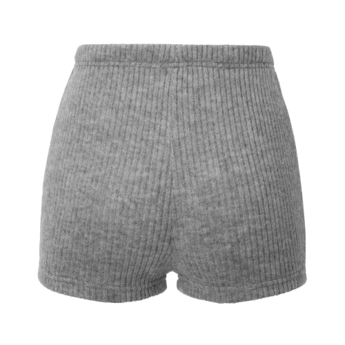 Ribbed Mini Shorts (gray)