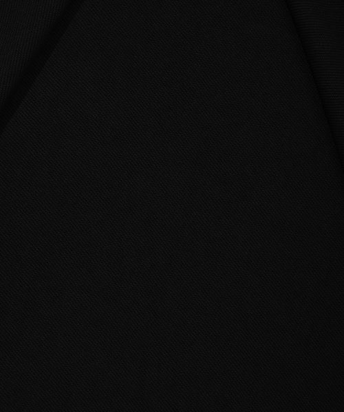 Basic Waki typo logo hooded zip-up black