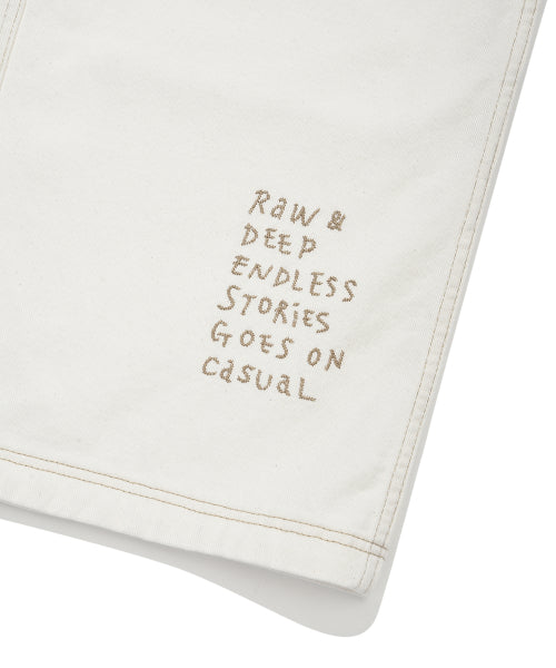 Denim Chore Jacket Ekru