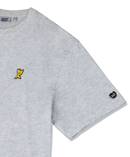 Signature Kiki Wappen Short Sleeve T-shirt Light Gray