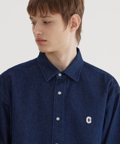 C LOGO DENIM SHIRTS