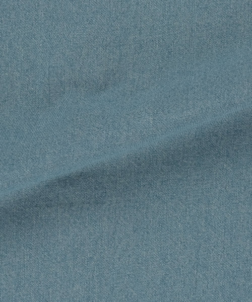 typo washed oversized fit denim shirt blue