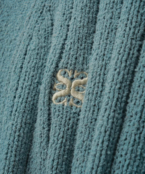 Faro Over Size Boucle Cardigan Fog Blue