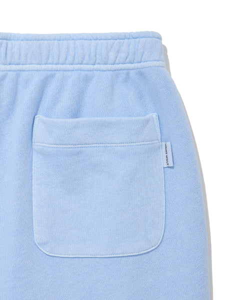 Women's Pigment Washing Sweat Shorts Sky Blue