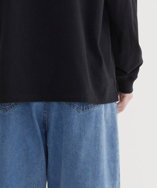 SEMI WIDE-FIT WASHING DENIM PANTS