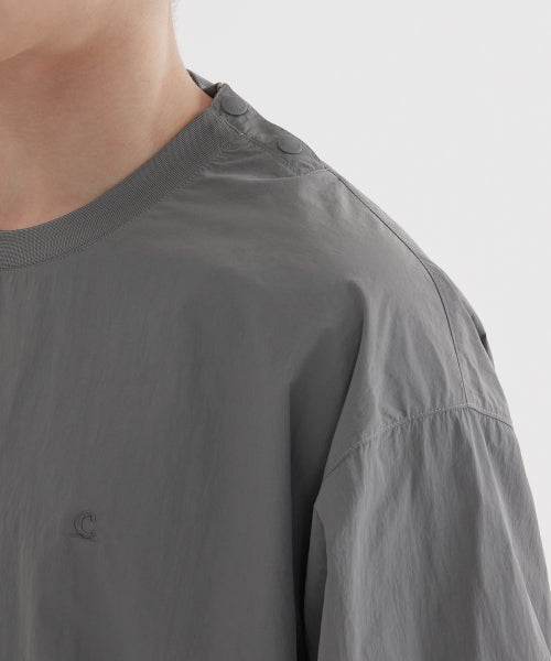 WOVEN UTILITY SWEATSHIRT