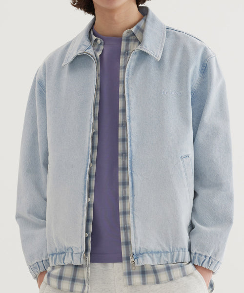 DENIM ZIP-UP JACKET