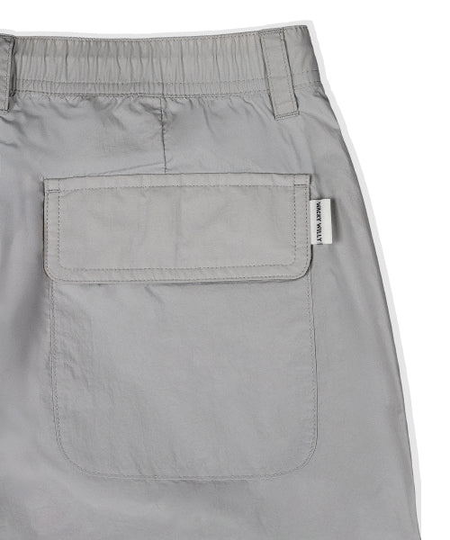 Women's Nylon Parasuit Pants Gray