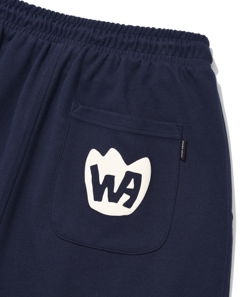Two-tuck Bermuda Sweat Shorts Navy