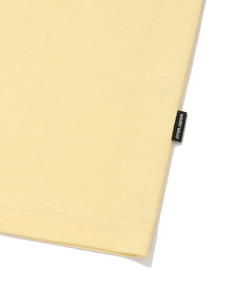 Small typo Short-sleeved T-shirt Yellow