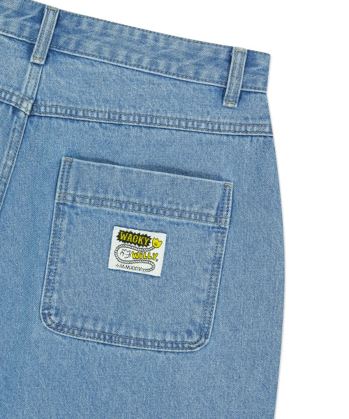 Bermuda denim shorts sky blue