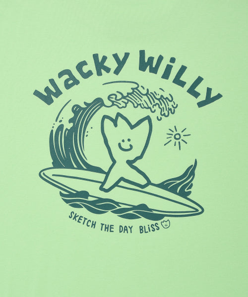 Surf Kiki Graphic Short Sleeve T-Shirt Green