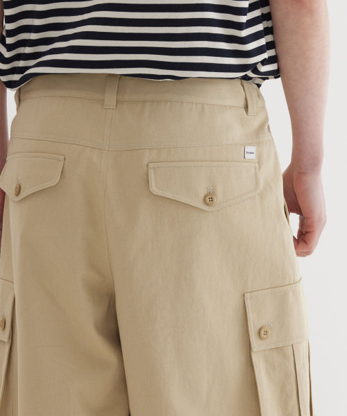 COTTON BERMUDA CARGO SHORTS