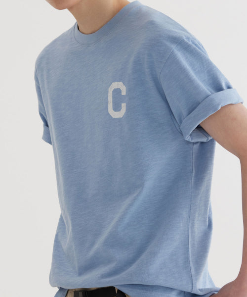 CRACK C LOGO SLUB T-SHIRT