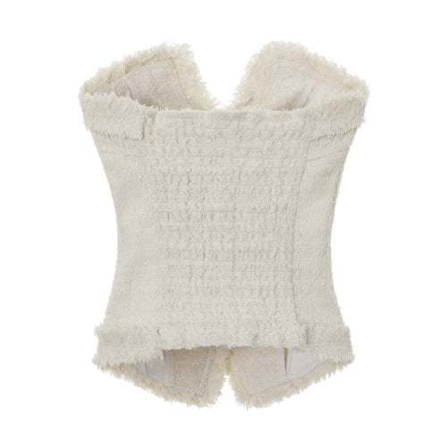 Antique Tweed Top (ivory)