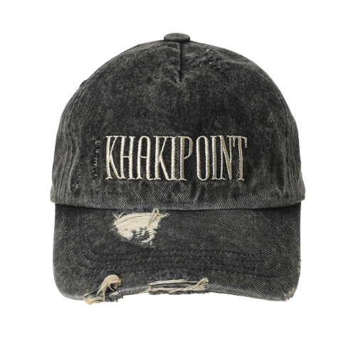 Destroyed Denim Cap (gray)