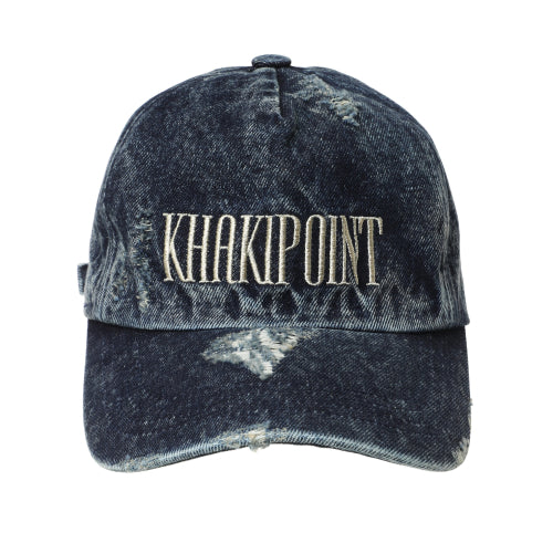 Destroyed Denim Cap (blue)