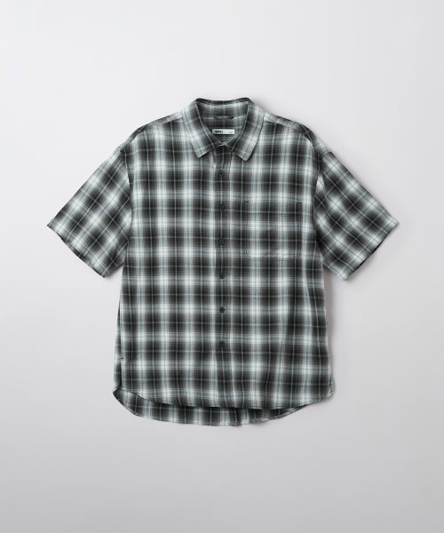 Checkered Short-Sleeved Shirt_SPYWF37C51