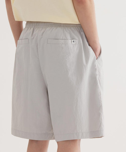 Regular Easy Nylon Shorts Light Gray