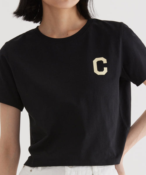 (W) C-LOGO CROP FIT T-SHIRT