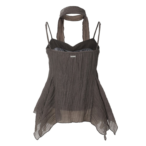 Ethnic Scarf Top (brown)