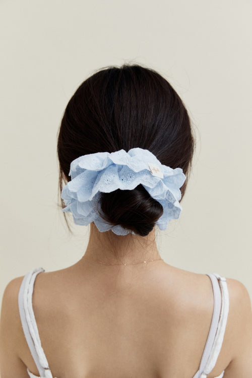 Punching lace hair scrunchies FLOTFA3A18