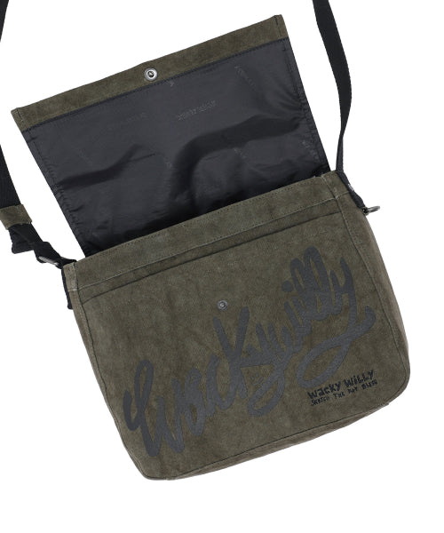 Crackwashed Mini Cross Back Khaki
