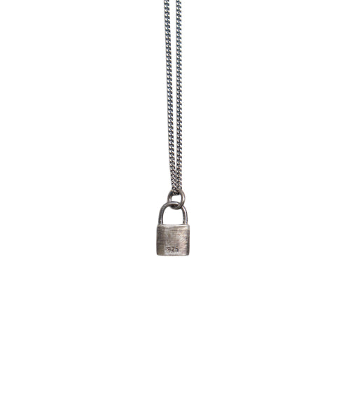 (925 SILVER)ANTIQUE LOCK NECKLACE