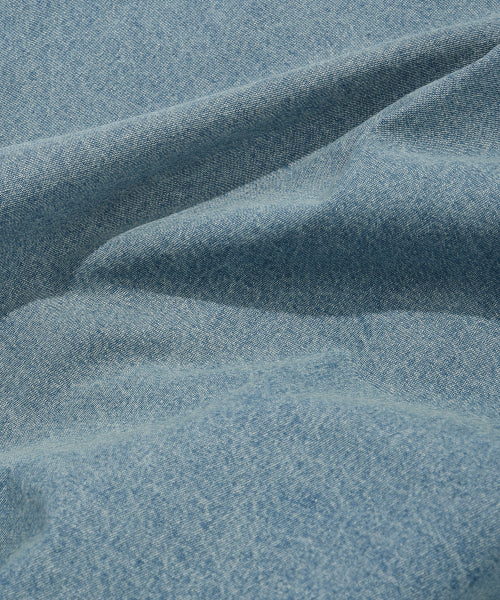 Denim long-sleeved shirt blue