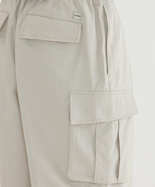 COTTON CARGO 1-TUCK PANTS