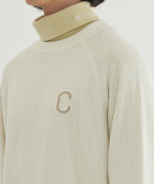 MIDDLE C LOGO KNIT PULLOVER