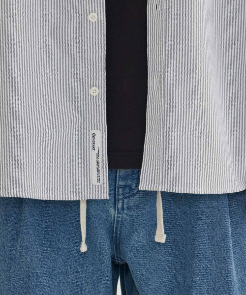 OXFORD STRIPE GRAPHIC SHIRT
