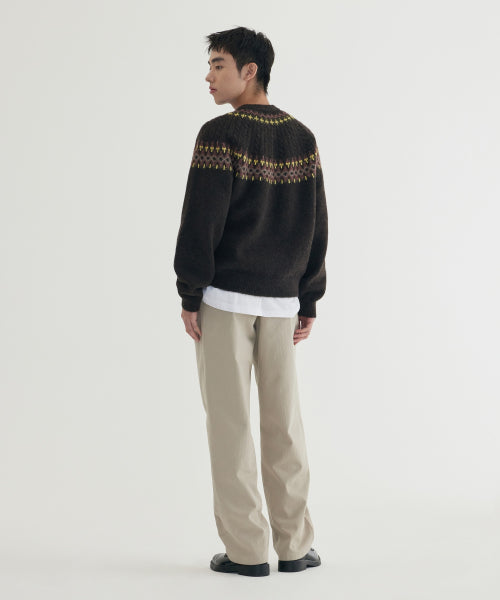JACQUARD PATTERN PULLOVER