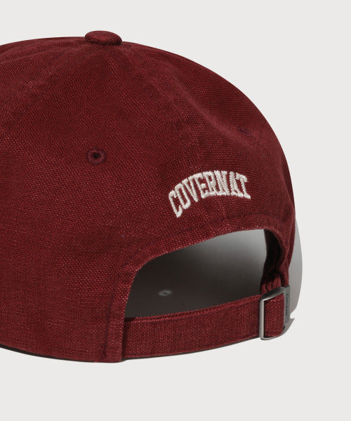 C LOGO OXFORD WASHING 6PANEL CAP