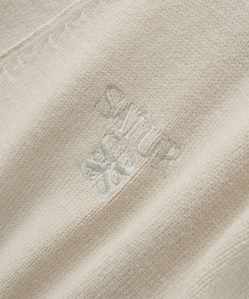 Outline Basic V-Neck Cardigan Cream