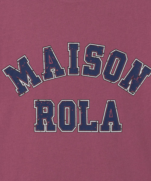 MAISON DE ROLA PIGMENT T-SHIRT DEEP PINK