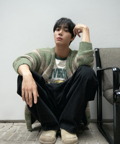 GRADIENT STRIPE CARDIGAN