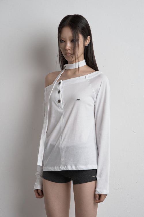 FAKE PANTS LONG SLEEVE WHITE
