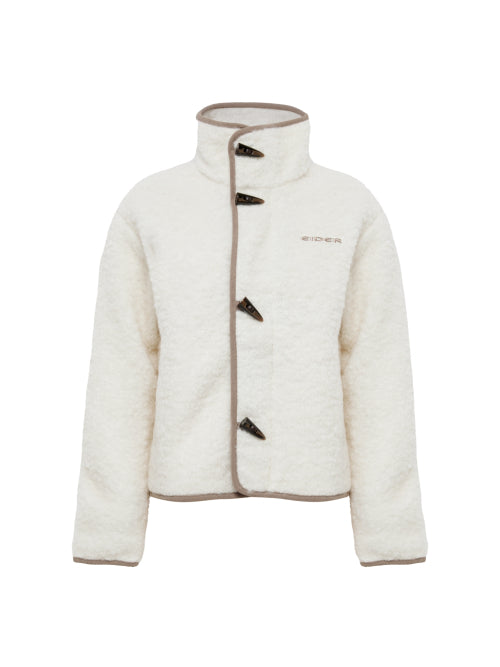 HUG (Hug) Women's wool fleece jacket_Cream