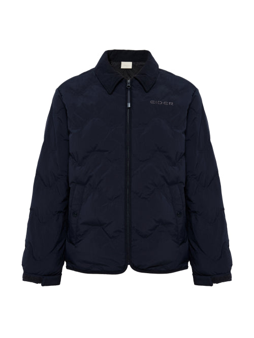 THERMOLOCK Men's Slim Blend Down Shirt_Dark Navy