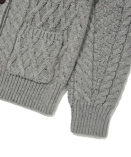Women's Cable Cara Cardigan Gray