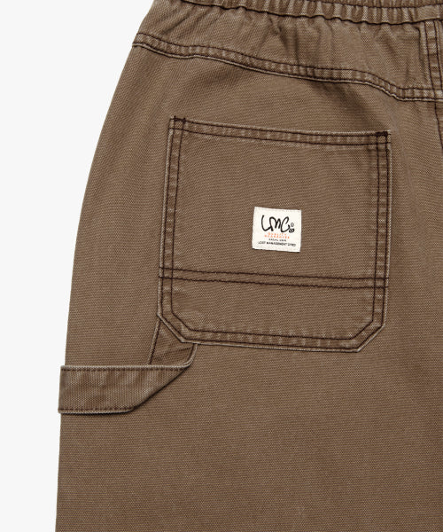 CONTRAST STITCH WORK PANTS beige