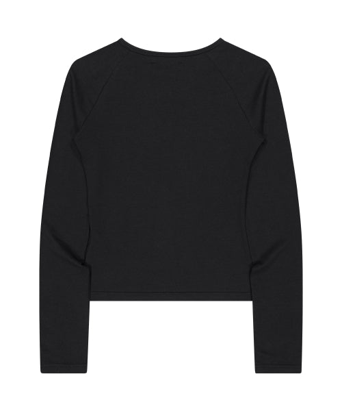 CROSS HENLEY L/S TEE_BLACK