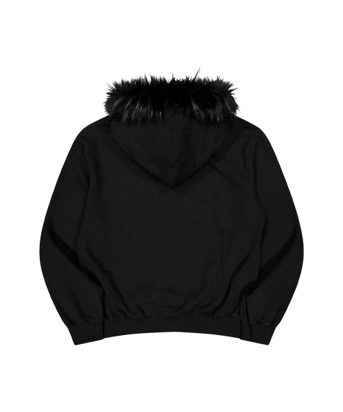 KILL SHOT FUR HOOD ZIP-UP_BLACK
