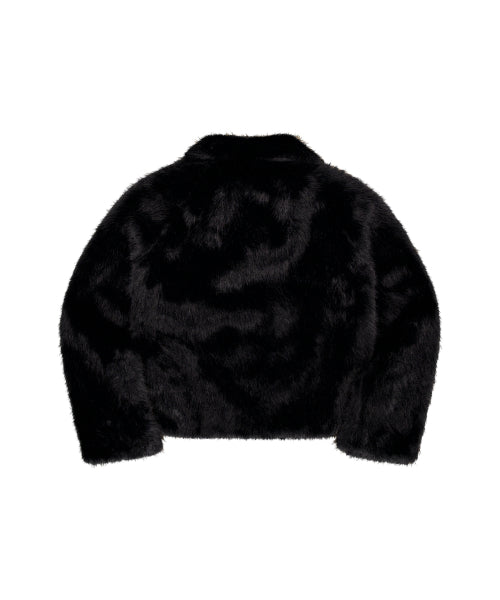 METAL TOGGLE FUR JACKET_BLACK