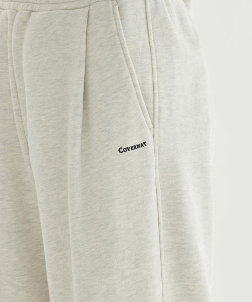 SEMI-WIDE SMALL LOGO BRUSHED SWEATPANTS