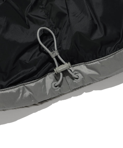 Lip-stop quilting down short puffer gray