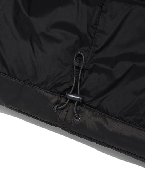Lipstop-down short puffer gray
